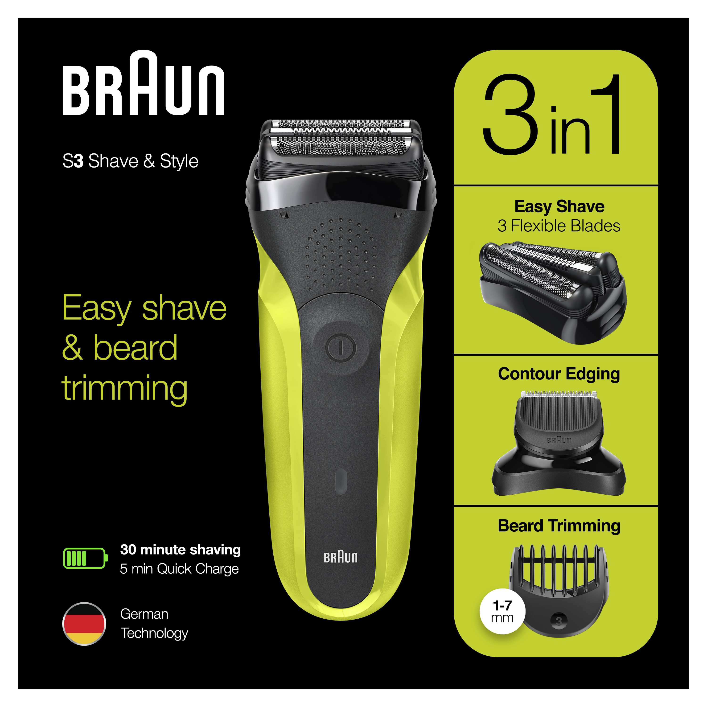 braun s3 shave style