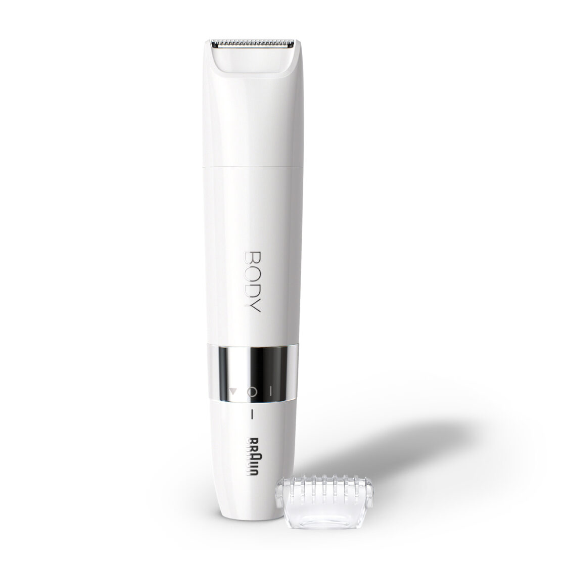 Braun Body Mini trimmer BS1000 Wet & Dry with trimming comb, white ...
