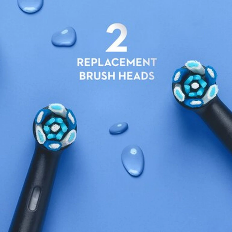 oral b io gentle care replacement brush heads black